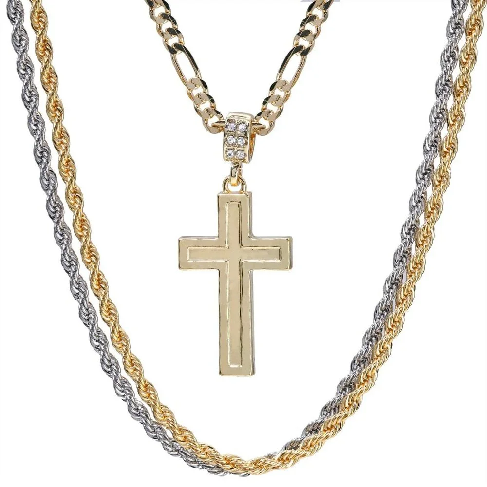 14k Cross Pedant 4 Pcs 18